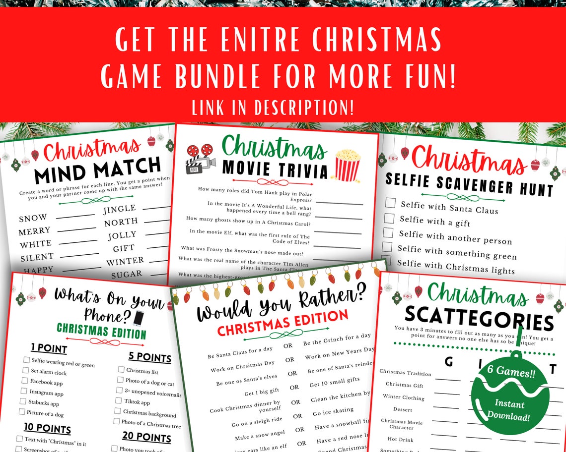 Naughty or Nice Christmas Game Christmas Games for Adults - Etsy