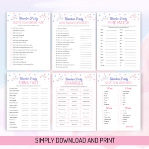 Slumber Party Games Bundle, Printable Sleepover Games for Girls, Sleepover Games, Pajamas Party ...