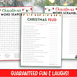 Printable Christmas Party Games, 20 Christmas Games Bundle, Christmas ...