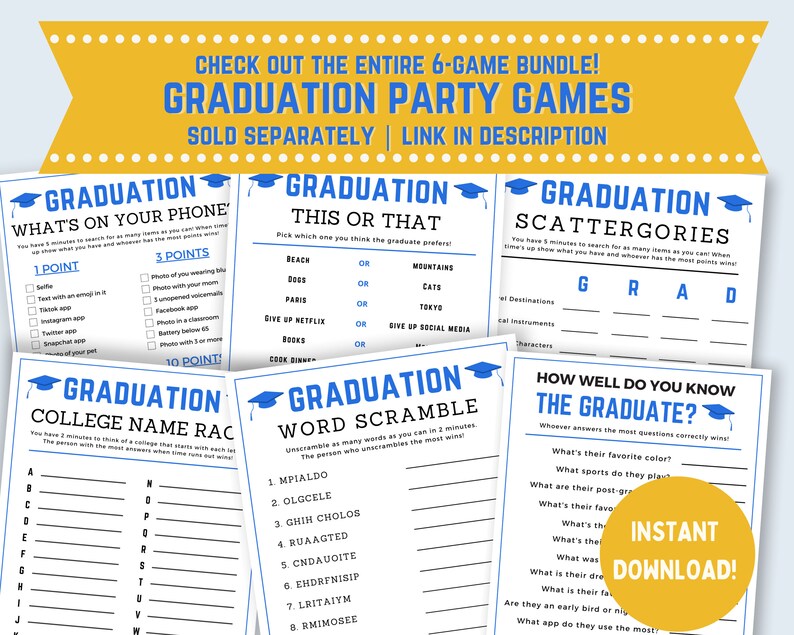 Graduation What's On Your Phone, Printable Graduation Game, Fun Graduation Party Game, Unique Graduation Party Game, Fun Grad Games image 3