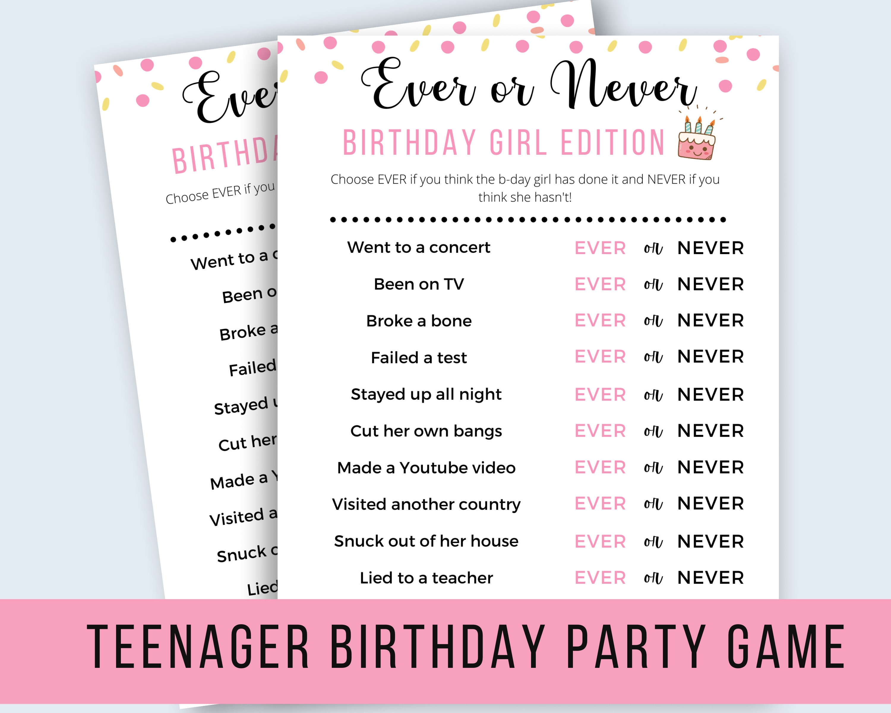 17 Really Fun Teenage Party Game Ideas - Print Today!