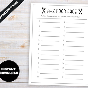 Dinner Party Game, Family Dinner Games, Simple Party Games, Printable Party Games, Game Night Games, Party Games for All Ages,