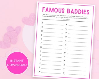 Galentine's Day Party Game, Girls Night Games, Feminist Party Games, Women's History Month Games, Birthday Games for Adult Women,