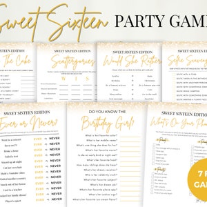 Teenager Birthday Games, Teenager Birthday Party Games Bundle, Teen Girl Birthday Games, Teen Birthday Entertainment, Sweet 16 Games