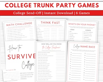 College Going Away Party Games Bundle, College Farewell Party Games, College Send Off Games, College Farewell Party, Graduation Party Games