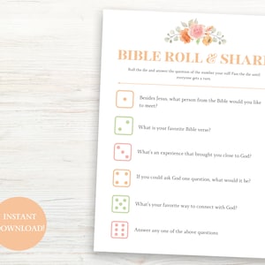 Church Icebreaker Game, Church Game for Group, Bible Conversation Starter, Bible Game, Church Game,, Women&#39;s Retreat, Church Icebreaker Game