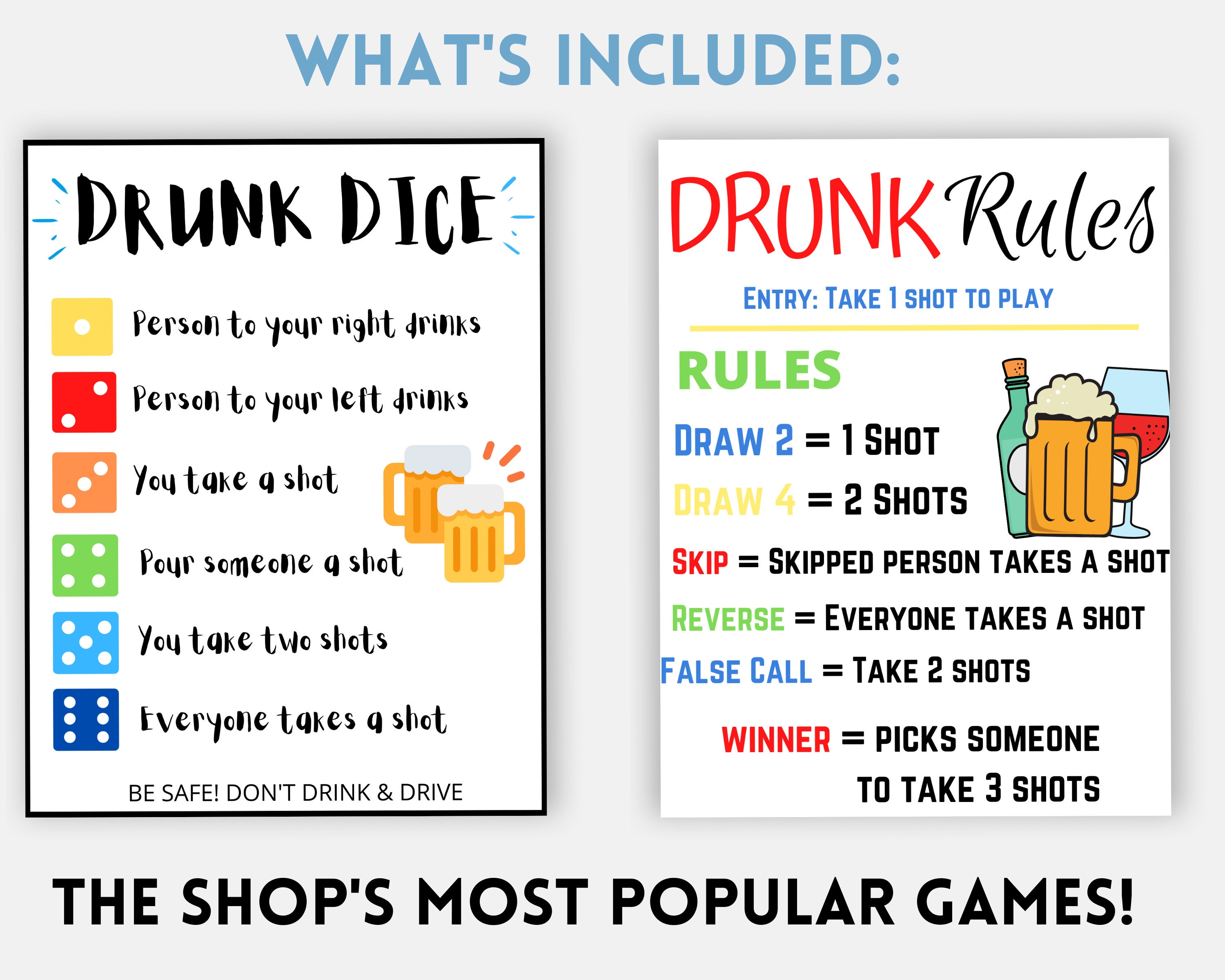 Party Games - Whats My Drink - Paladone Free Shipping!