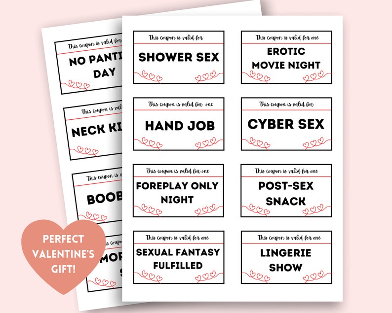 Birthday Sex Coupons Sex Coupons For Husband Birthday T Etsy 