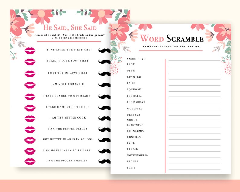 Virtual Bridal Shower Games Quarantine Bridal Shower Games Etsy