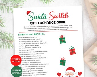 Jogo de Troca de Presentes de Natal, Jogo de Troca de Presentes Amigo Secreto, Jogo de Natal com o Papai Noel, Jogo em Grupo, Troca de Presentes para Festa de Fim de Ano no Escritório