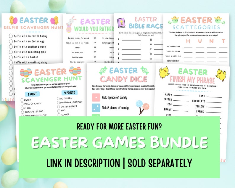 Outdoor Easter Scavenger Hunt Easter Egg Hunt Clue Cards Etsy
