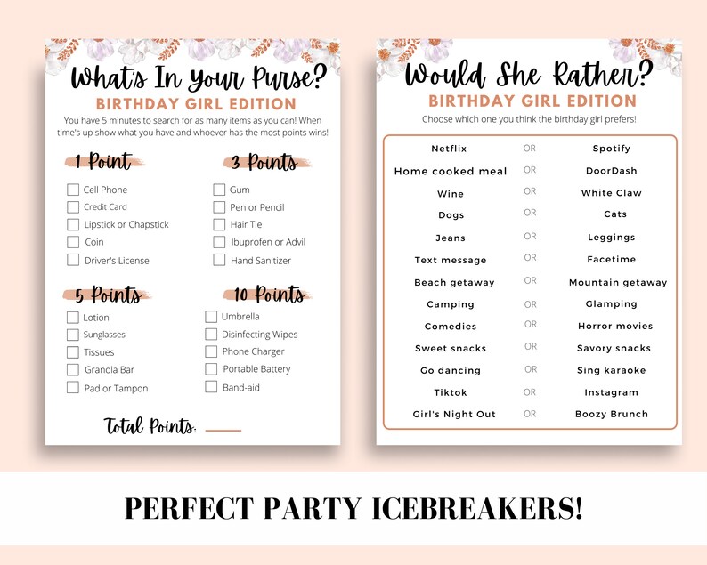 Virtual Birthday Games Bundle Birthday Games for Adults Zoom Etsy