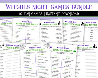 Halloween Girls Night Out Spiele, Mädchen Night Out Spiele, Spaß Halloween Party Spiele, Hexe Spiele, Kostüm Party, Girls Night Out Party Spiele,