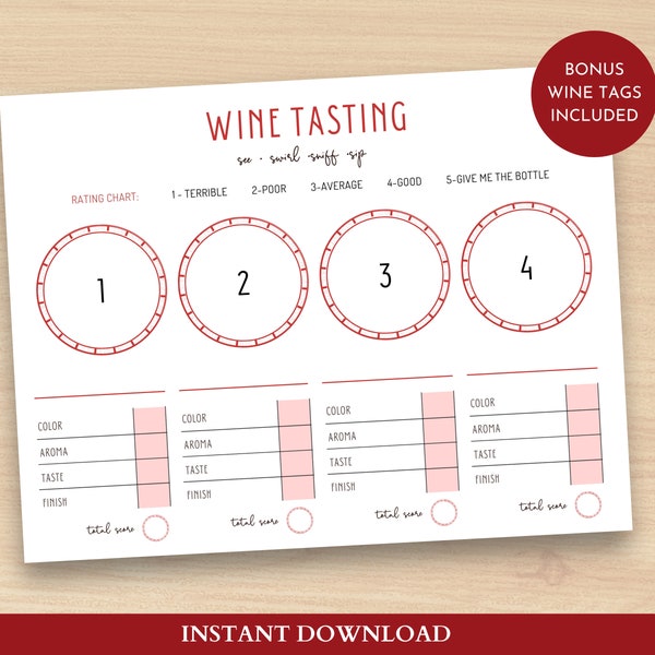 Printable Wine - Etsy