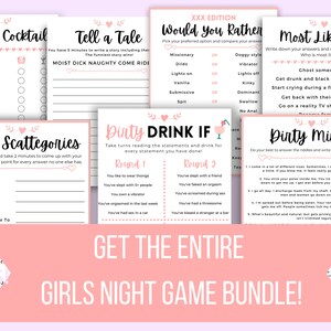 Would You Rather Game Girls Night Game Girls' Night in - Etsy