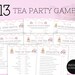 Tea Party Games Printable, Tea Party Games Bundle Adult Kids, Tea Party ...