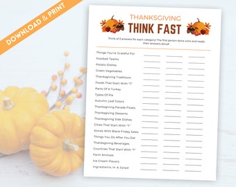 Thanksgiving Game, Printable Thanksgiving Games, Friendsgiving Games, Thanksgiving Trivia Games, Thanksgiving Turkey Games