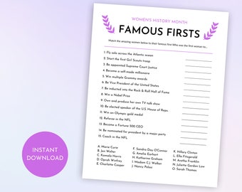 Women's History Month Game, Women's History Month Word Scramble, March 8 Games, Women's History Month Activity, Women's History Month