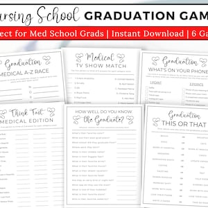 Nurse Graduation Games, Nursing School Graduation Games, Nurse Graduation Party, Med School Graduation Party School, Doctor Graduation Games