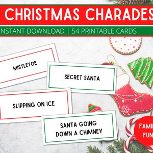 Christmas Charades, Christmas Party Games, Christmas Games for Groups, Family Christmas Games, Fun Christmas Games, Adult Christmas Games