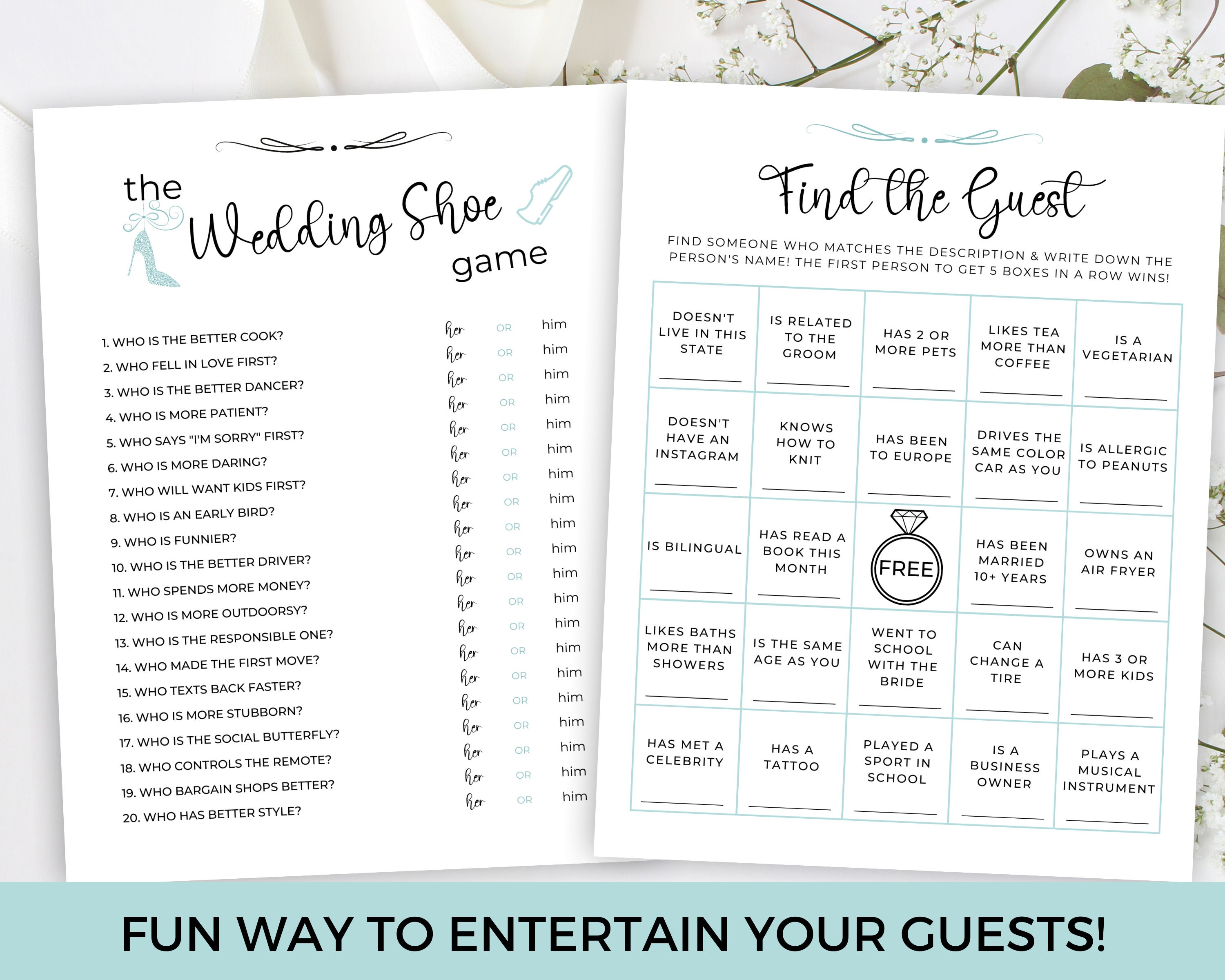 Couples Shower Games Bundle Couple's Shower Games Bride Etsy