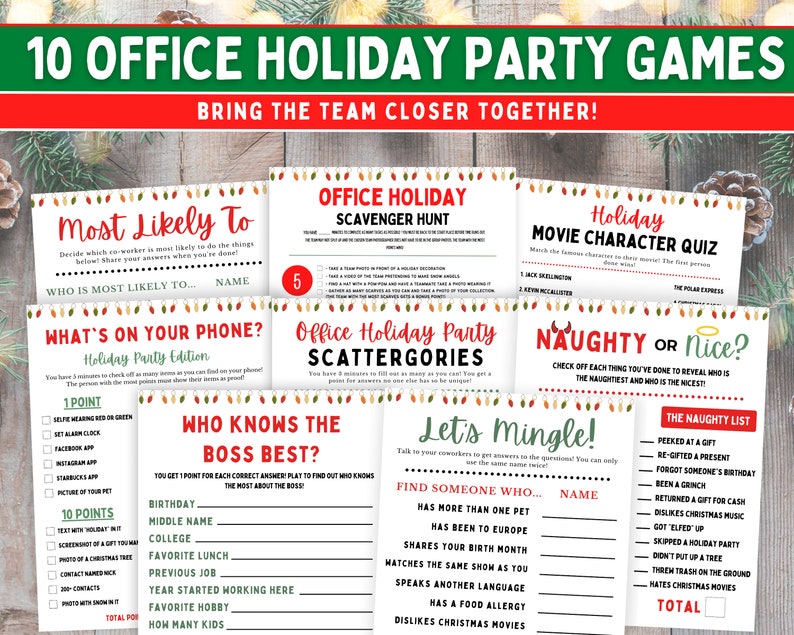 company holiday party games