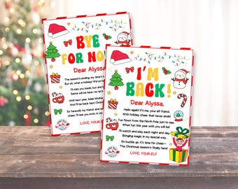 Elf Arrival Letter,  Elf Welcome Letter, Elf Goodbye Letter, Elf Hello Christmas Letter, Personalized Name Elf Letter Editable, Elf Rules