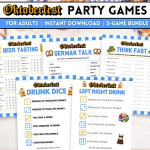 Oktoberfest Games Bundle, Printable Oktoberfest Games, Beer Festival Games, Oktoberfest Party Game, Oktoberfest Games, Oktoberfest Ideas