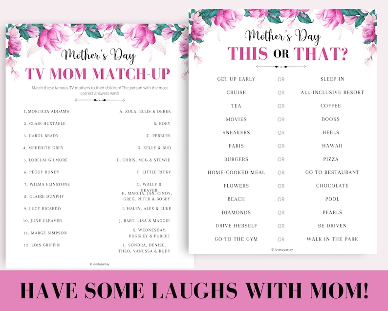 Mother's Day Games, Mother's Day Party Games, Mother's Day Brunch Ideas, Mother's Day Activities, Mum's Day Games, Mum's Day Activities image 3