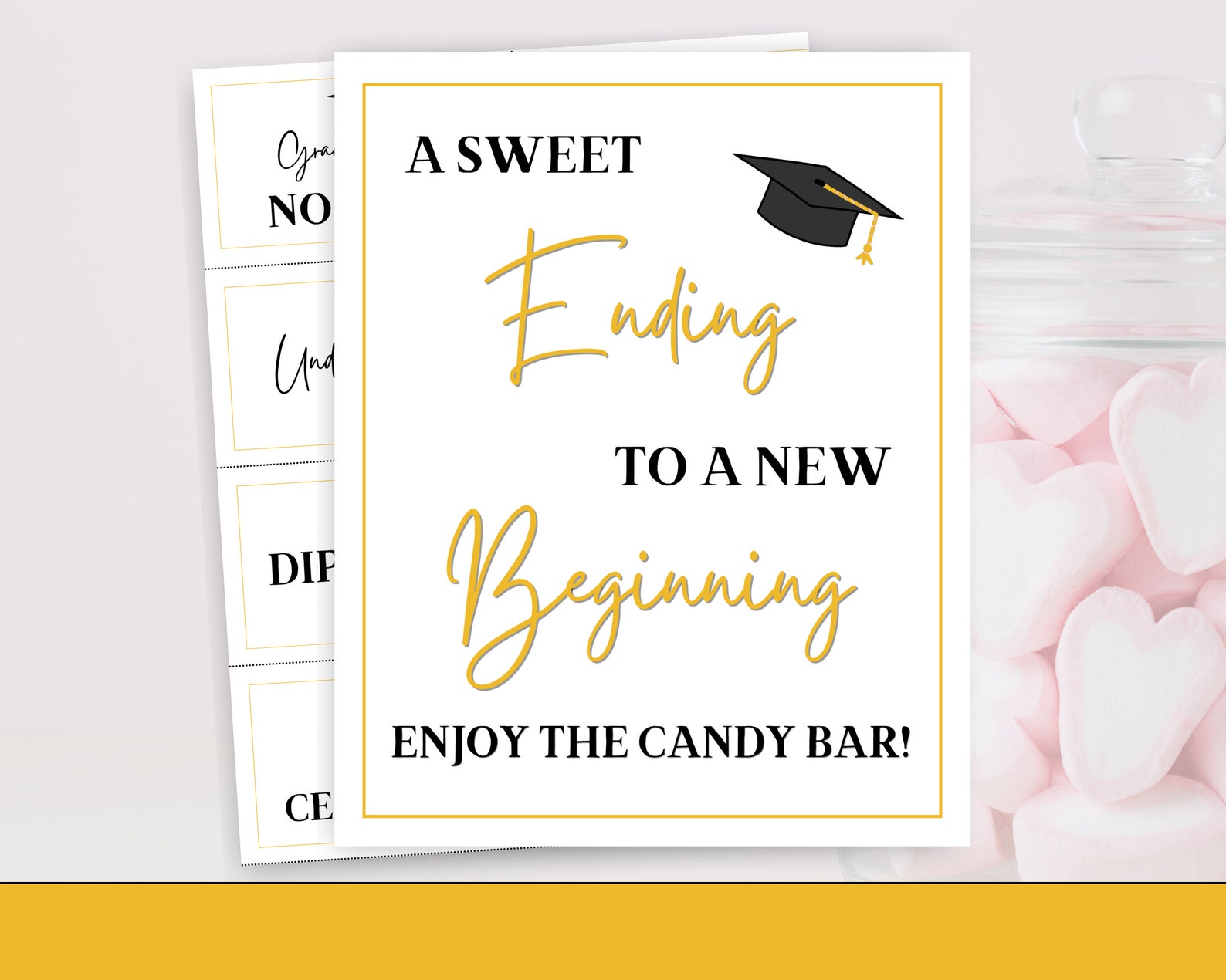 Graduation Candy Buffet Printable Graduation Candy Buffet - Etsy