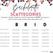Dirty Bachelorette Scattergories Game Printable Bachelorette - Etsy