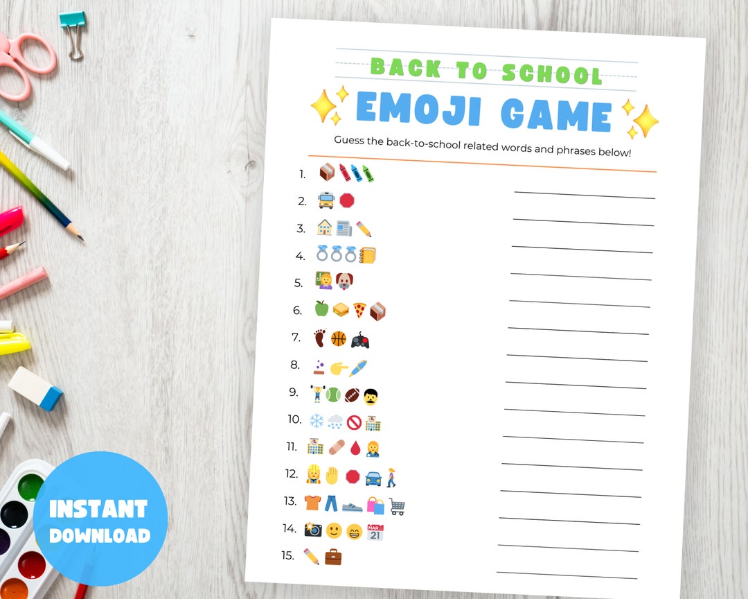 Classroom Party Game, Fun Classroom Activity Icebreakers for Students