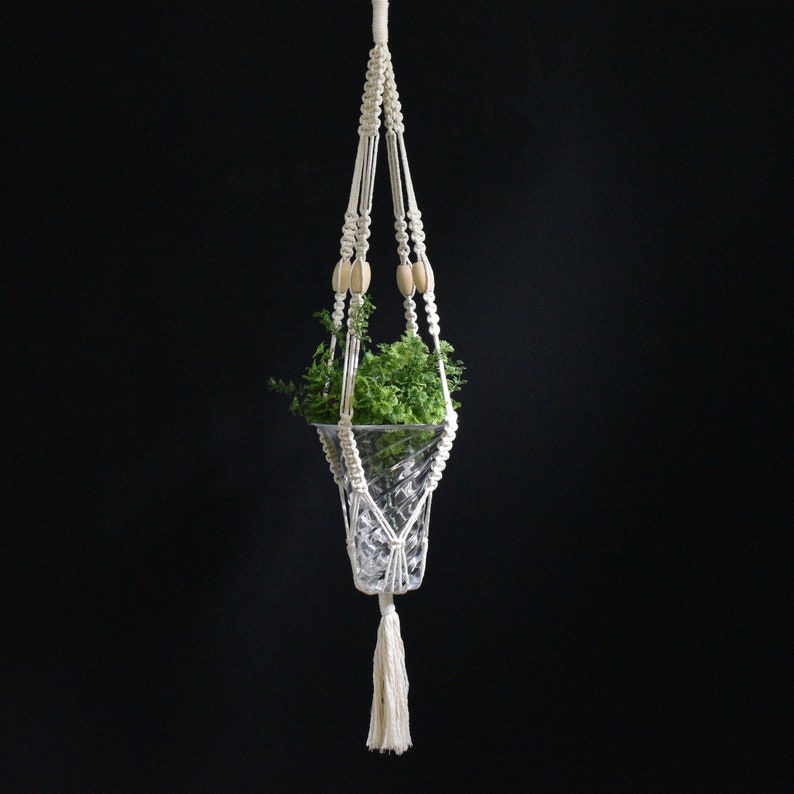 Macrame Plant Hanger, Boho Home Decor, Office Decor, Vintage Han Macrame Plant Hanger, Boho Home Decor, Office Decor, Vintage Han