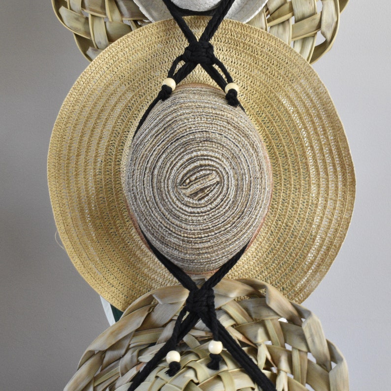Macramé Hat Hanger SHARRON'S CHAPEAUX Hat Storage & Etsy