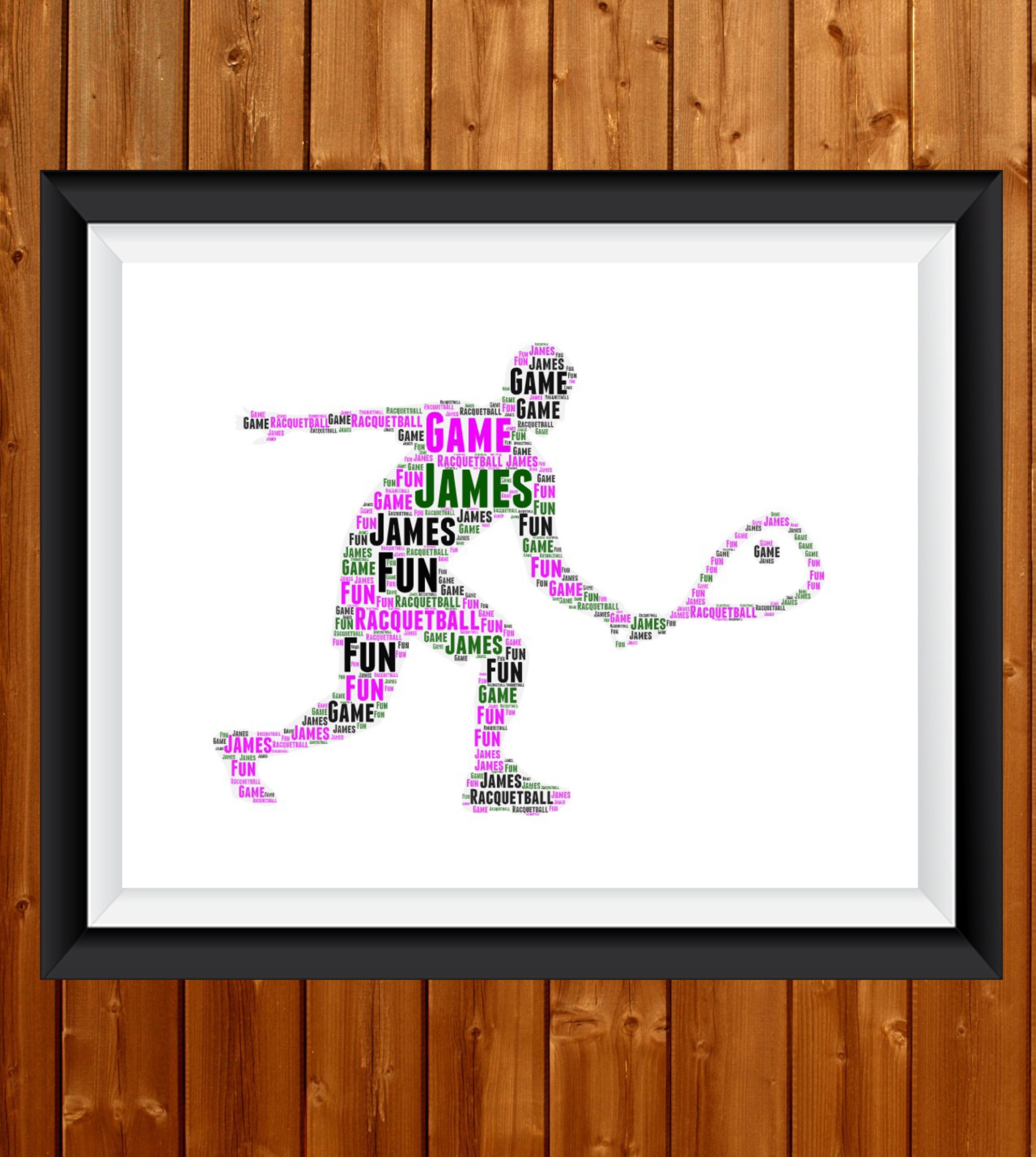 Personalisierte Racquetball Geschenke Racquetball Männer Wort Etsy.de