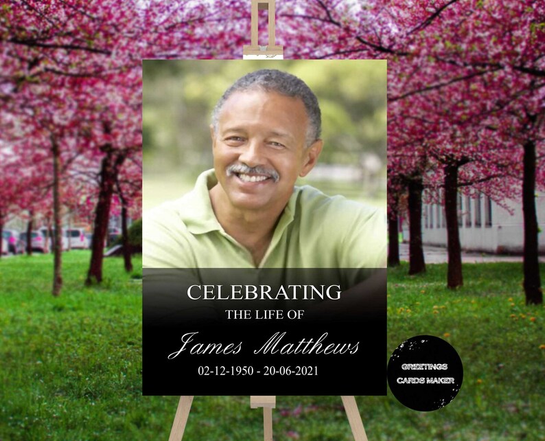 Buy Funeral Celebration Of Life Poster Photo Funeral Welcome Online In Buy funeral celebration of life poster photo funeral welcome online in