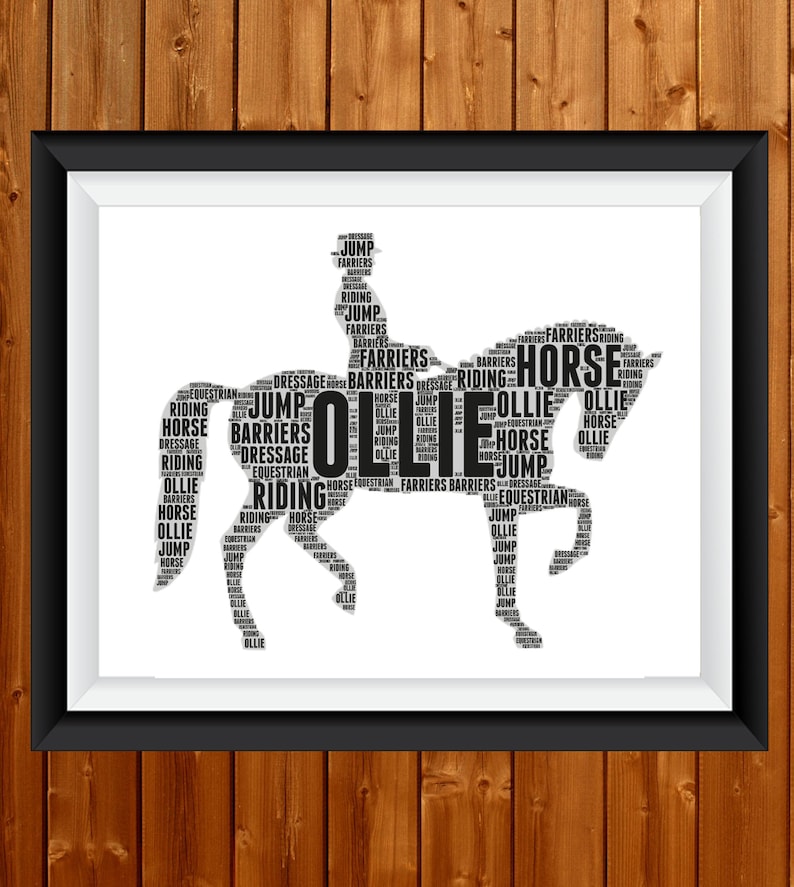 Personalised Horse Rider Gift Horse Lover Gift for Equestrian - Etsy