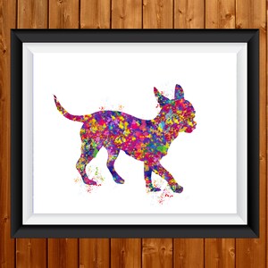 Chihuahua Dog Watercolor Dog Print Chihuahua Poster Gift Pet Dog Love Puppy Friend Animal Dog Poster Pet Decor Animal Art Dog Art 44