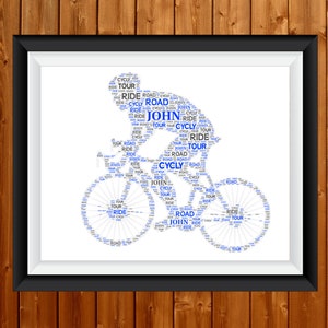 Personalised Cycling Gift Bicycle Cyclist Gifts For Dad Uncle Husband Brother -Birthday, Fathers Day Cycling Gifts For Him, Her, Boys, Girls