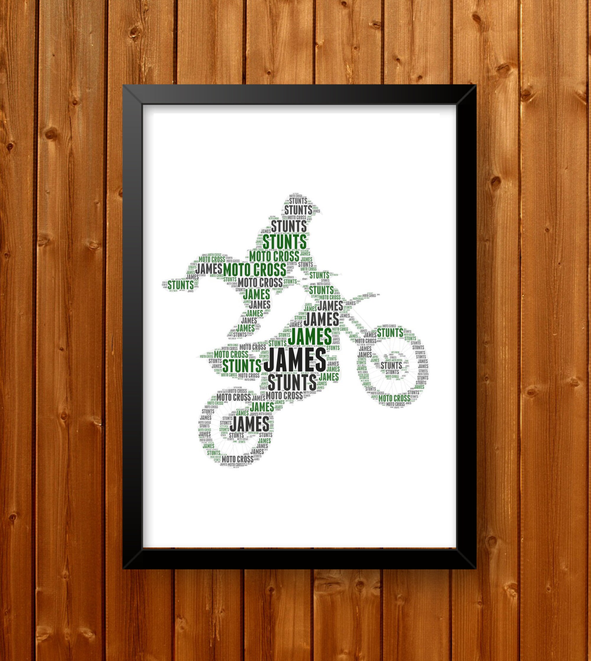 Personalised Motocross Word Art Gift PRINTABLE Moto X Wall Etsy