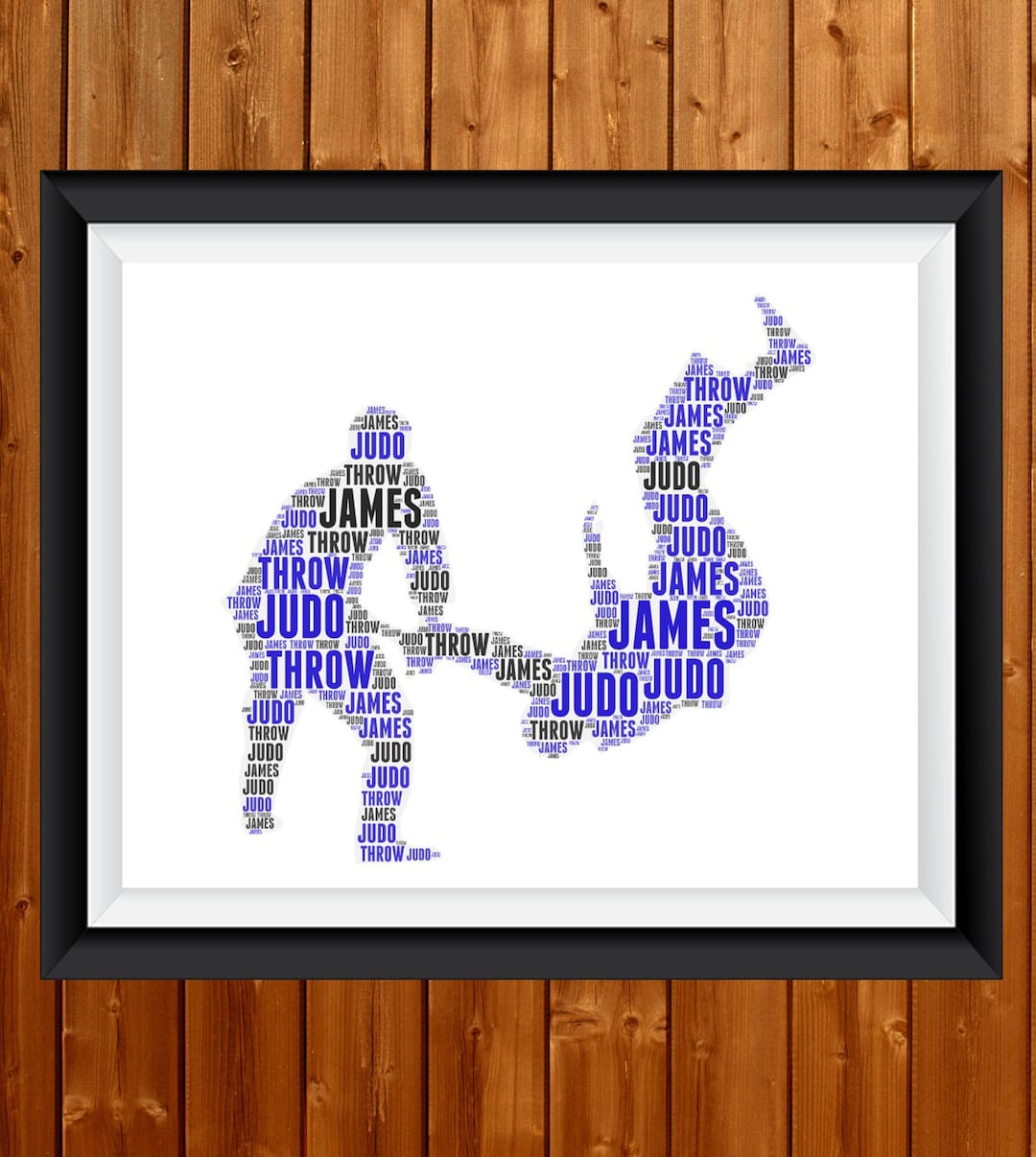 Personalised PRINTABLE Judo Gifts Martial Arts Gifts Word Art Print ...