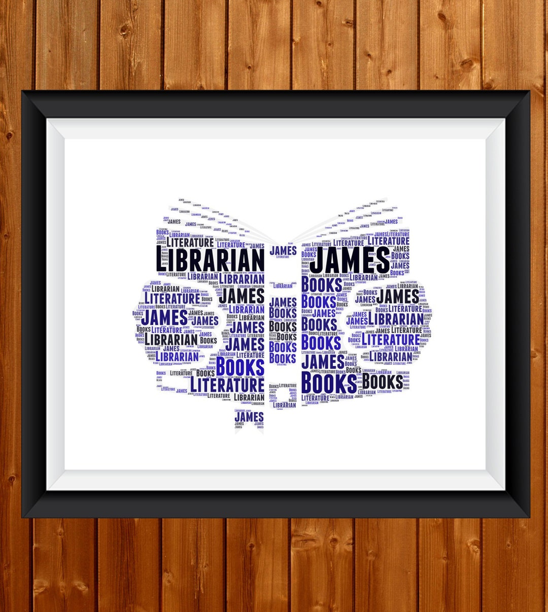 Personalised Librarian Poster Word Art, Library Teacher Gift, School ...