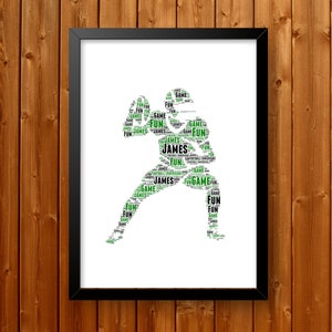 Personalised  American Football men Gifts  Gridiron gift men APRINTABLE Word Art Print Sports Try Wall Prints Wall Art Decor Download