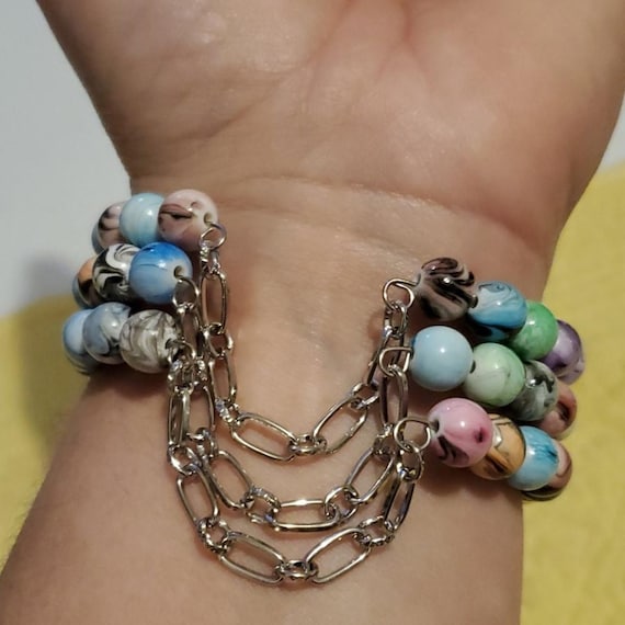 Candy swirl cuff bracelet - image 4