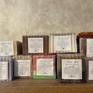 Springtime homemade goat milk soaps