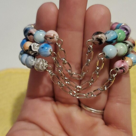 Candy swirl cuff bracelet - image 2