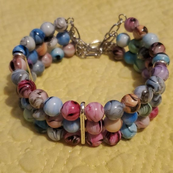 Candy swirl cuff bracelet - image 1