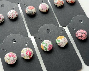 Liberty of London Petite Floral Homemade Fabric Studs