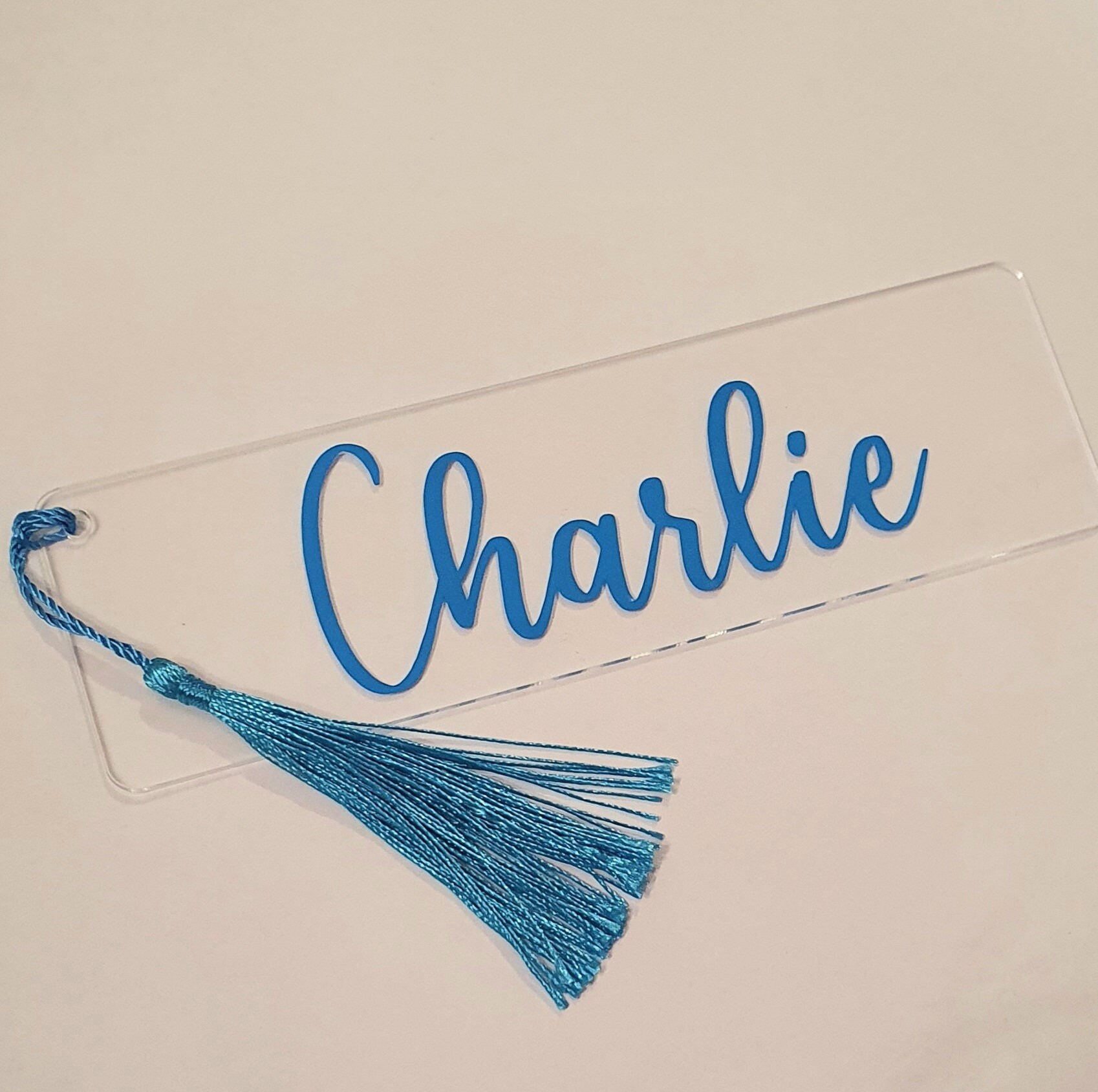 Clear Acrylic Personalised Bookmark Gift for Teachers Book Etsy UK