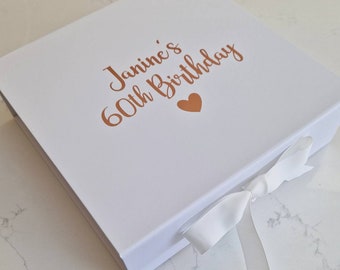 Birthday memory box - Card box - Special birthday personalised box - keepsake storage box - gift for 16th, 18th, 21st birthday